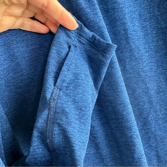 Nike Running Women’s Pullover Blue Size Medium Dri-Fit 1/4 Zip Swoosh Athletic - Picture 4 of 8